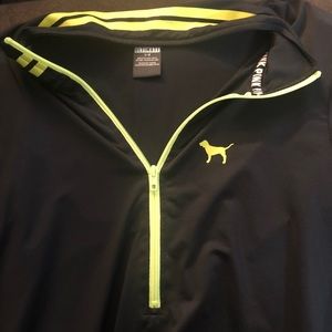 PINK fitted quarter zip jacket